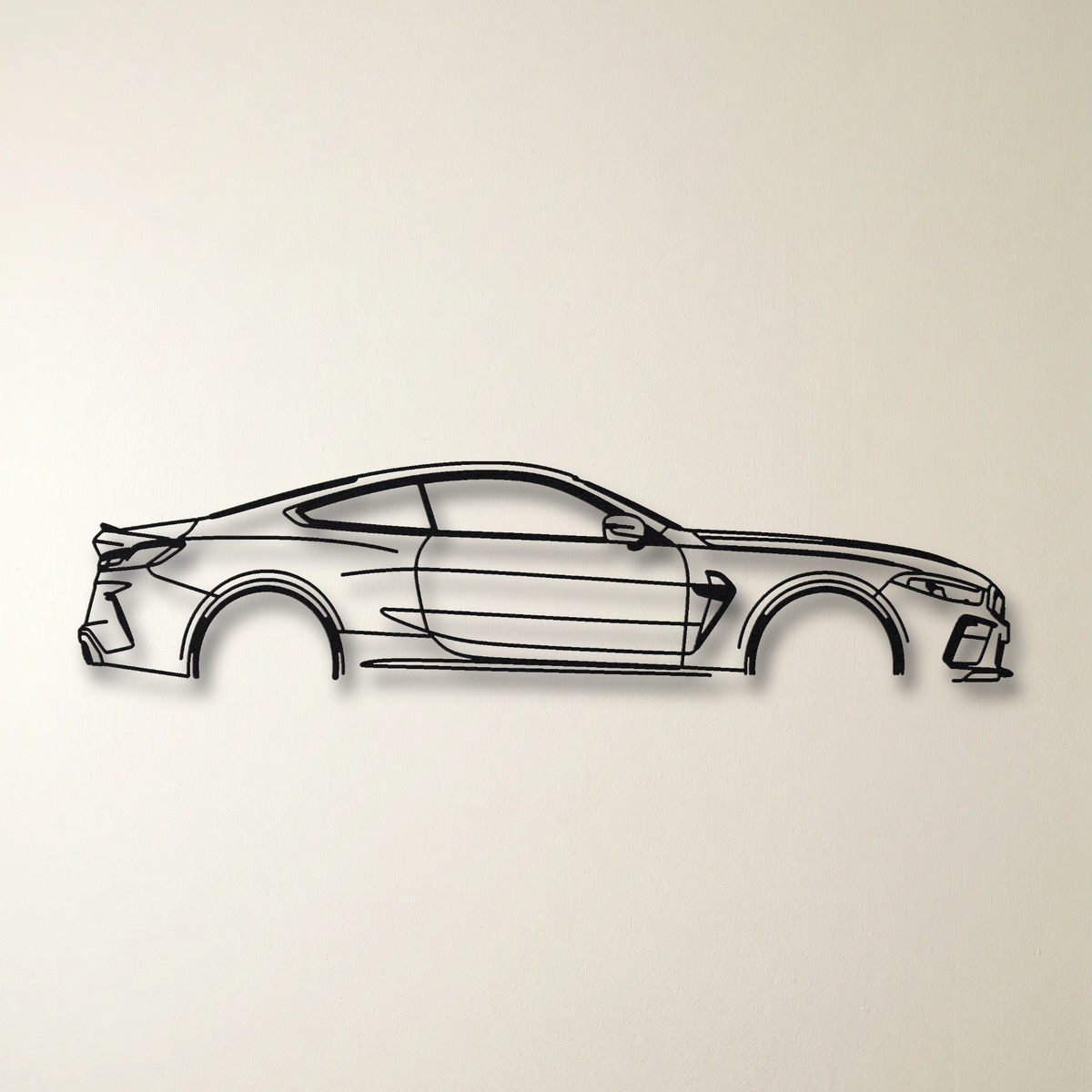 BMW M8 Competition F92 floating mount drop-shadow detail