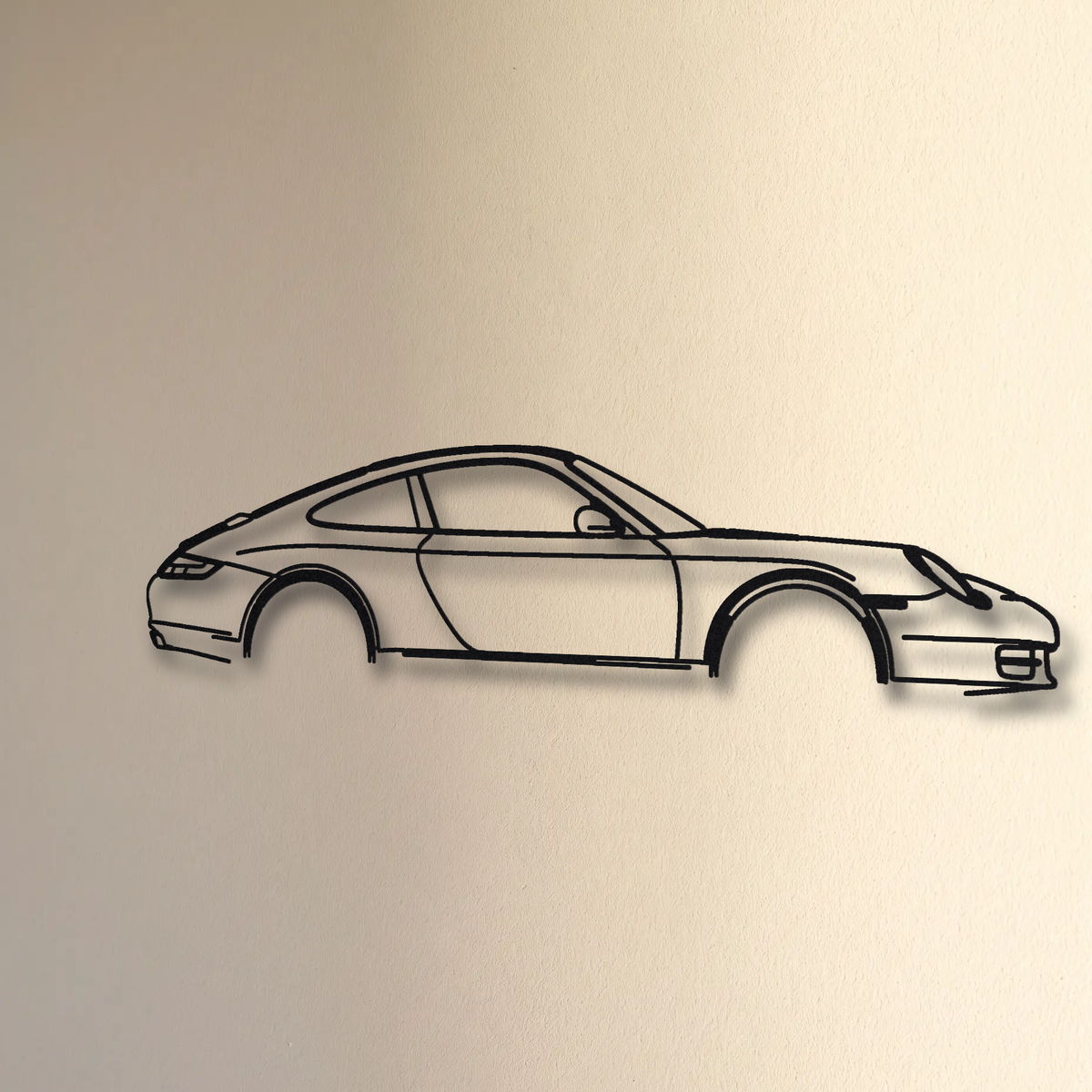 2005-08 Porsche 911 Carrera S 997.1 floating mount drop-shadow detail