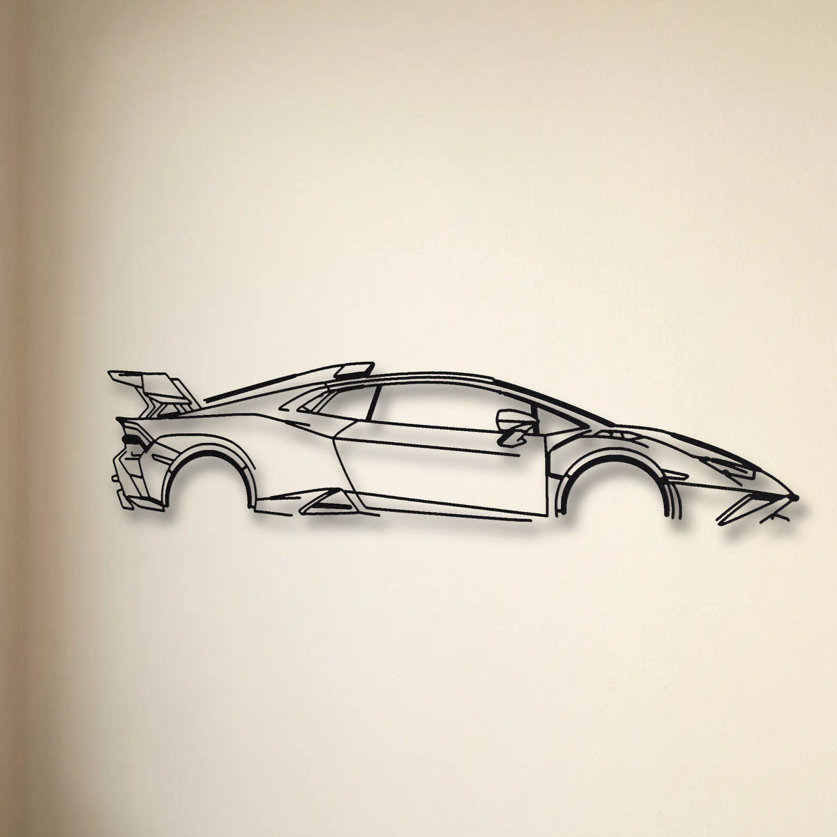 Lamborghini Huracán STO floating mount drop-shadow detail