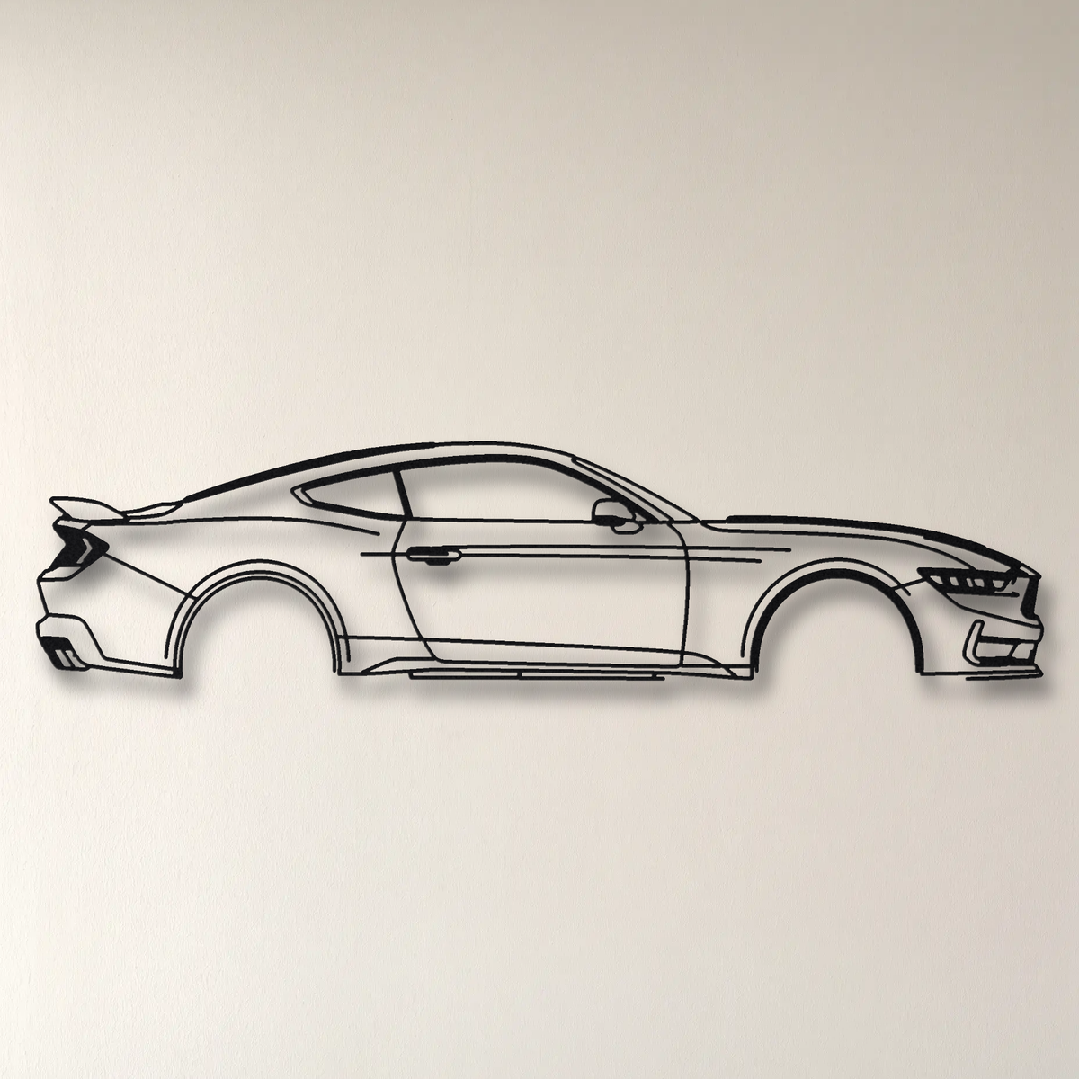 Ford Mustang Dark Horse SC floating mount drop-shadow detail