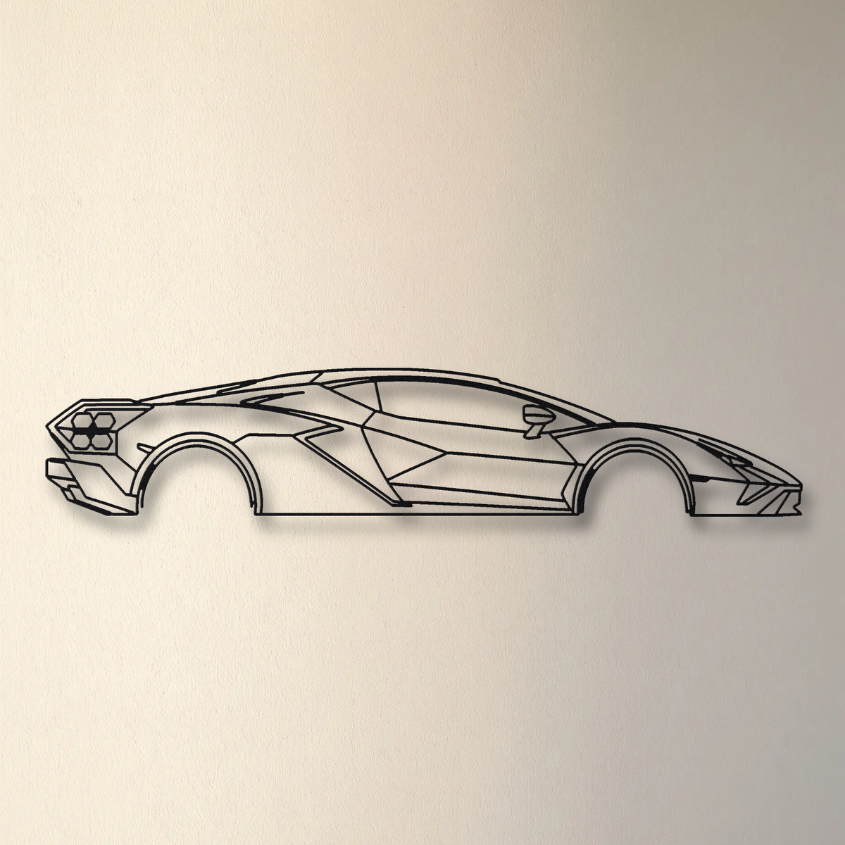 Lamborghini Sián FKP 37 floating mount drop-shadow detail