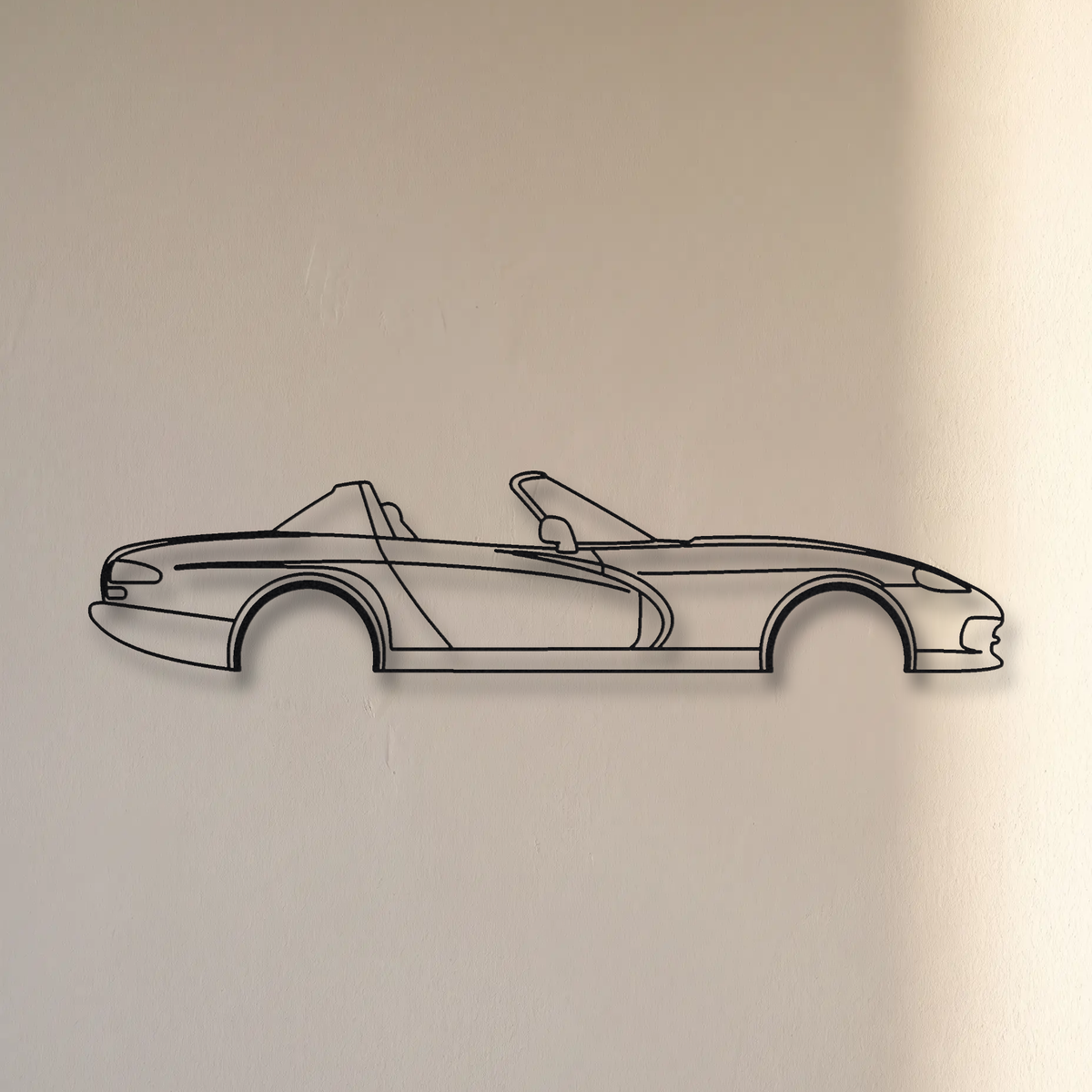 Dodge Viper RT/10 floating mount drop-shadow detail