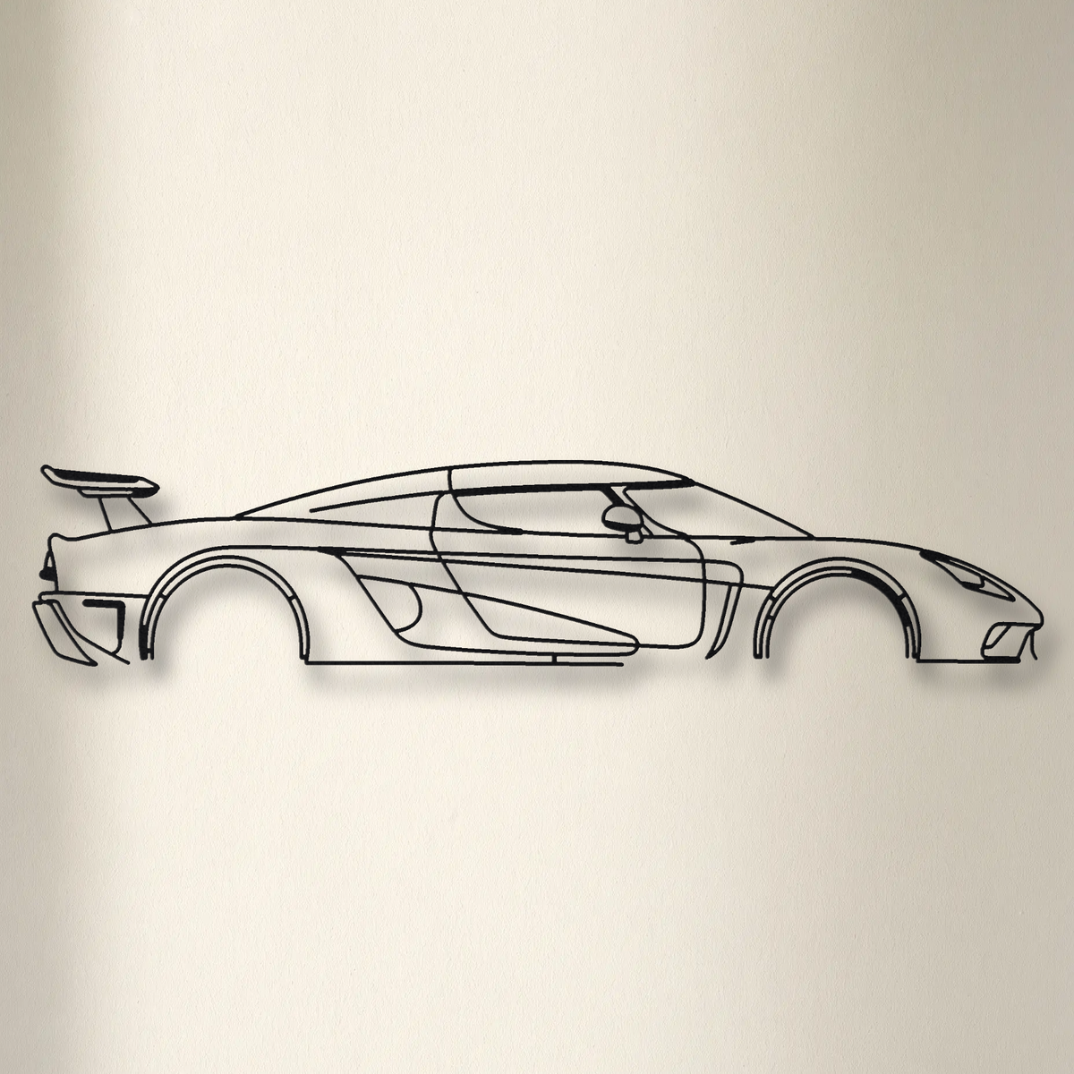 Koenigsegg Regera floating mount drop-shadow detail
