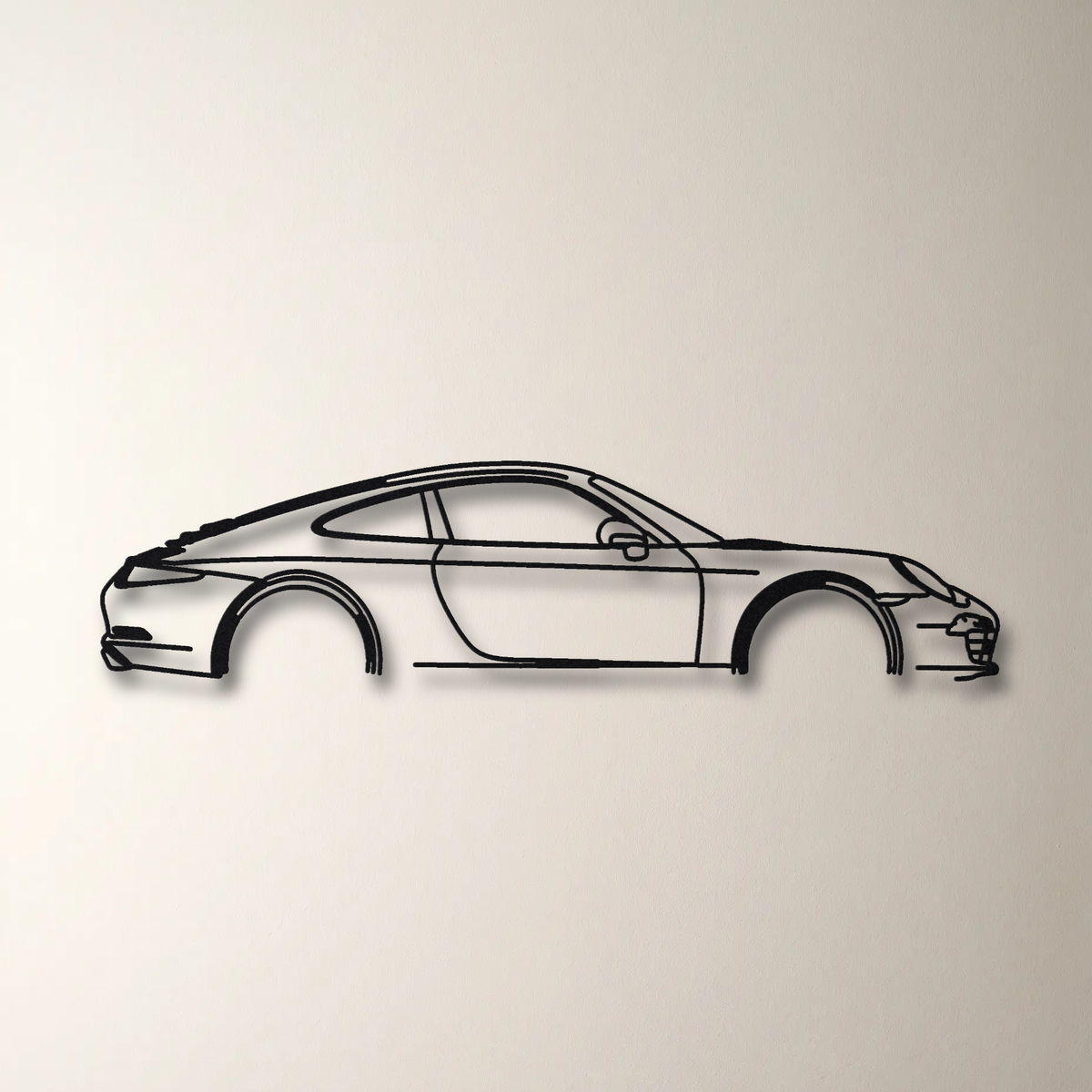 2012-15 Porsche 911 Carrera S 991.1 floating mount drop-shadow detail