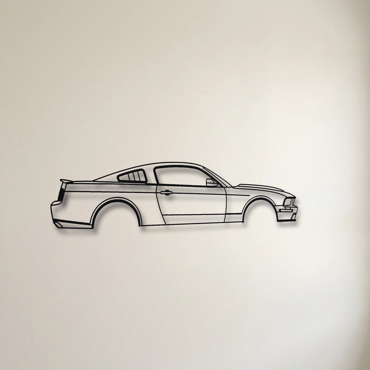 Ford Mustang Bullitt S197 floating mount drop-shadow detail