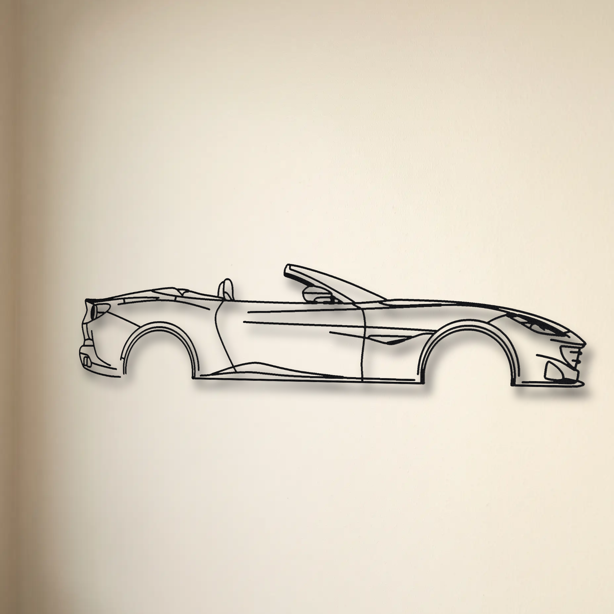 Ferrari Portofino floating mount drop-shadow detail
