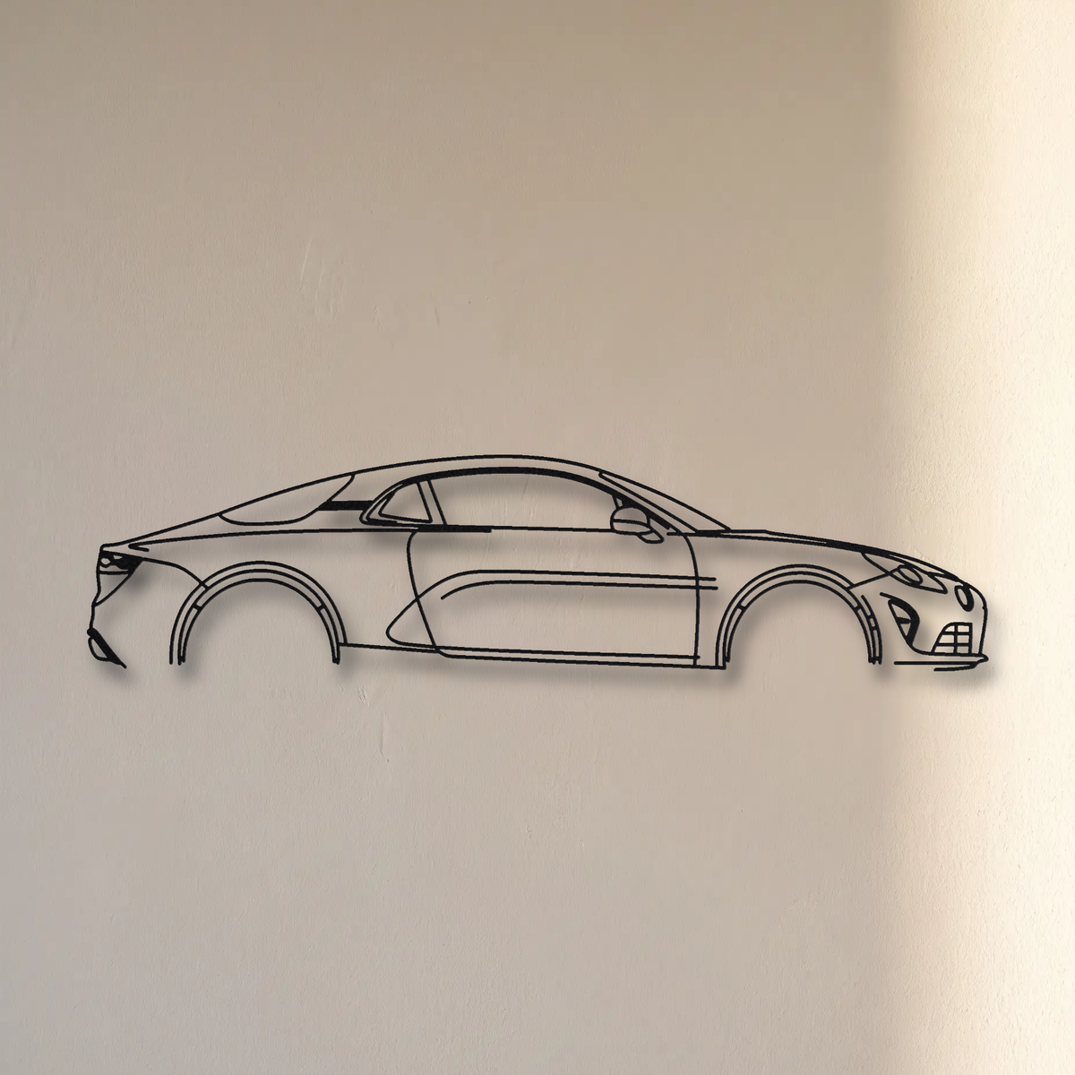 Alpine A110 Gen 2 floating mount drop-shadow detail