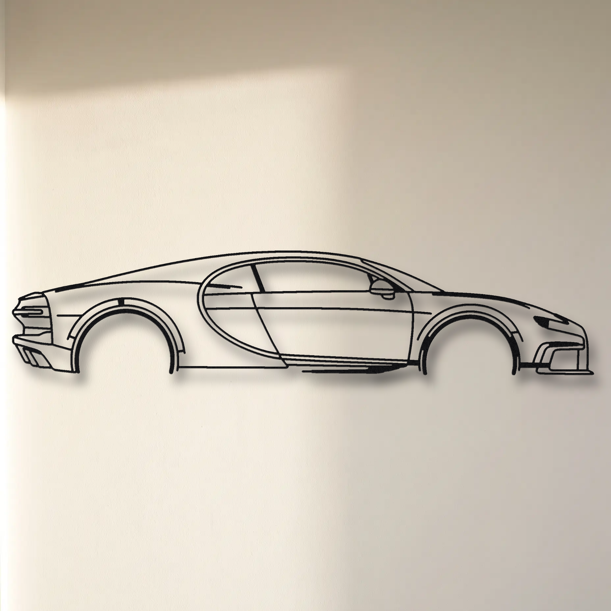Bugatti Chiron Super Sport floating mount drop-shadow detail