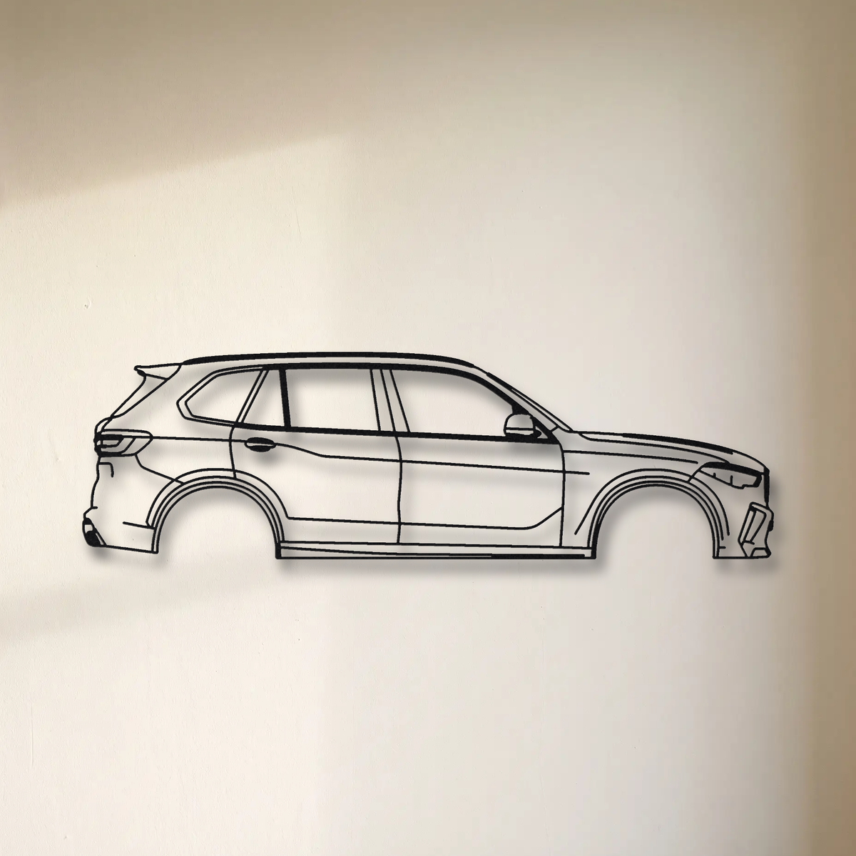 BMW X5M F95 floating mount drop-shadow detail