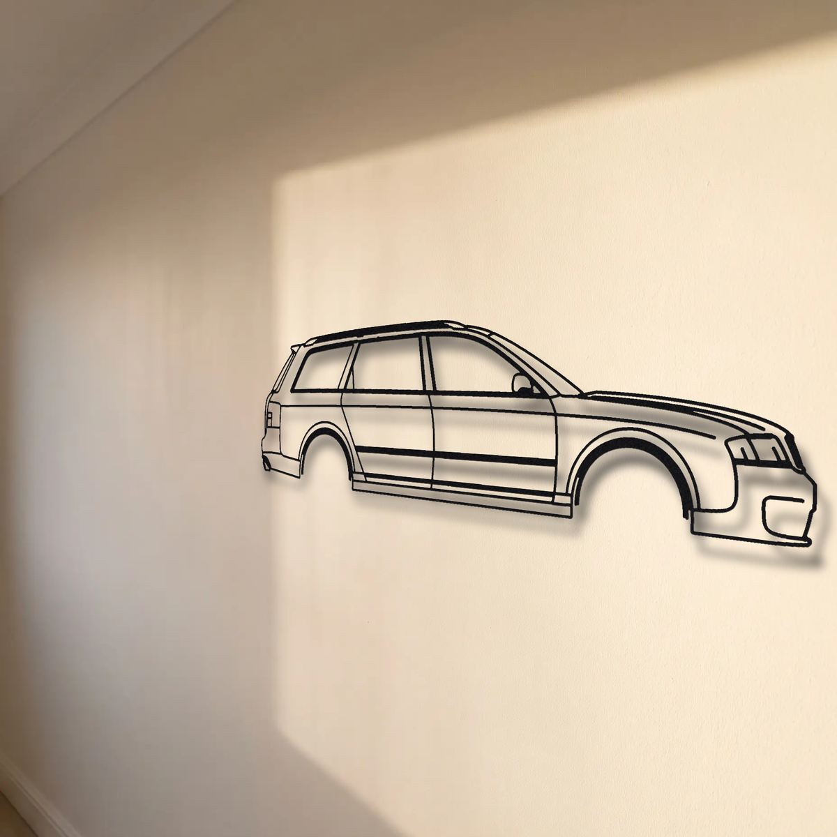 Audi RS6 Avant C5 floating mount drop-shadow detail