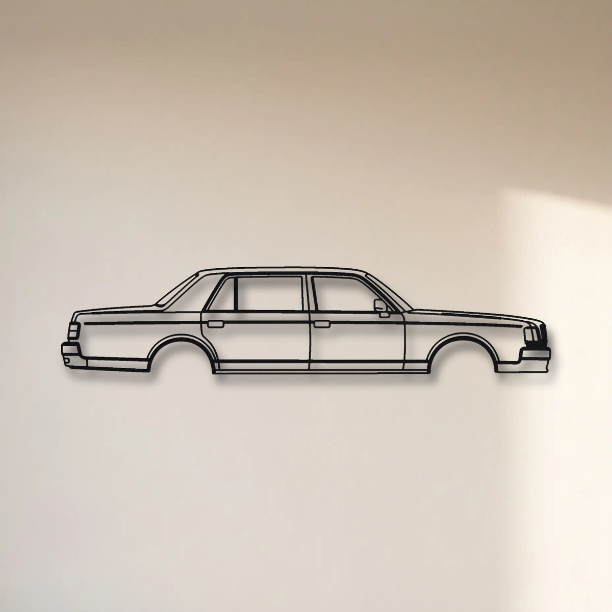 Toyota Century GZG50 floating mount drop-shadow detail