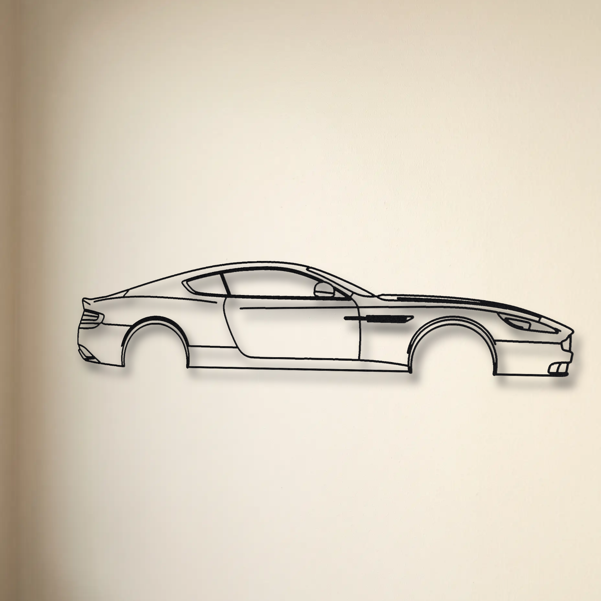 2011-2012 Aston Martin Virage floating mount drop-shadow detail