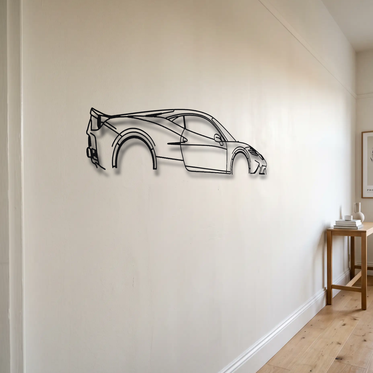 Ferrari 458 Speciale floating mount drop-shadow detail