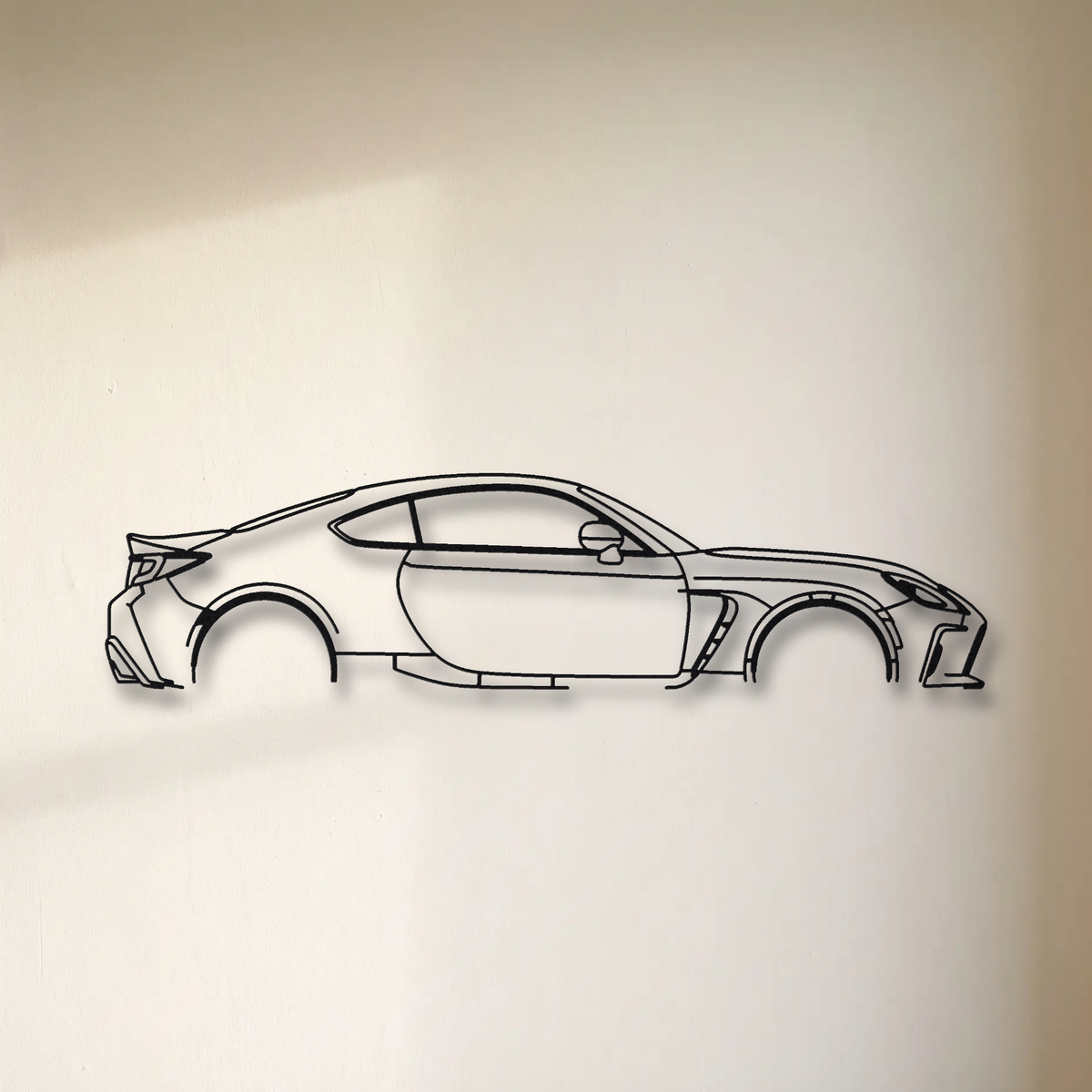 Toyota GR86 ZN8 floating mount drop-shadow detail
