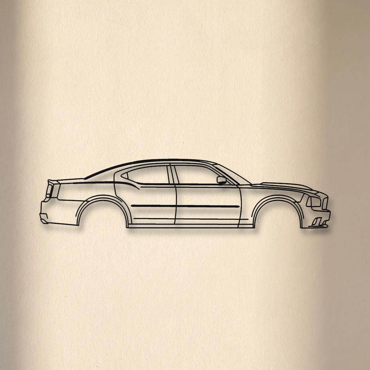 Dodge Charger SRT8 LX floating mount drop-shadow detail