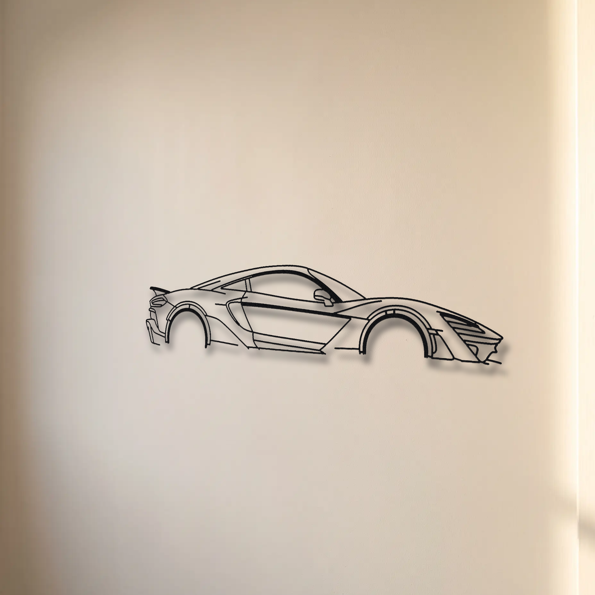 McLaren W1 floating mount drop-shadow detail