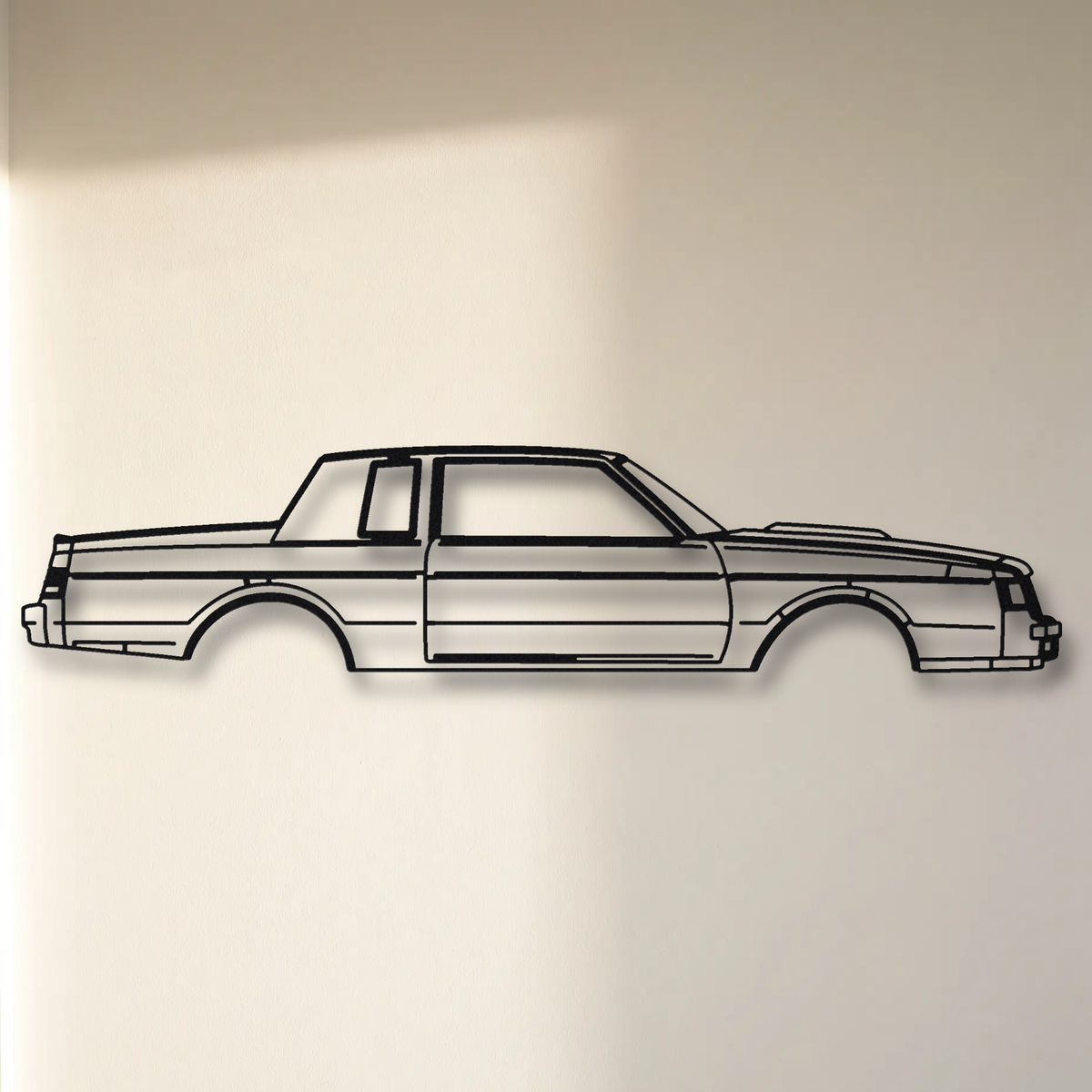 Buick Grand National floating mount drop-shadow detail