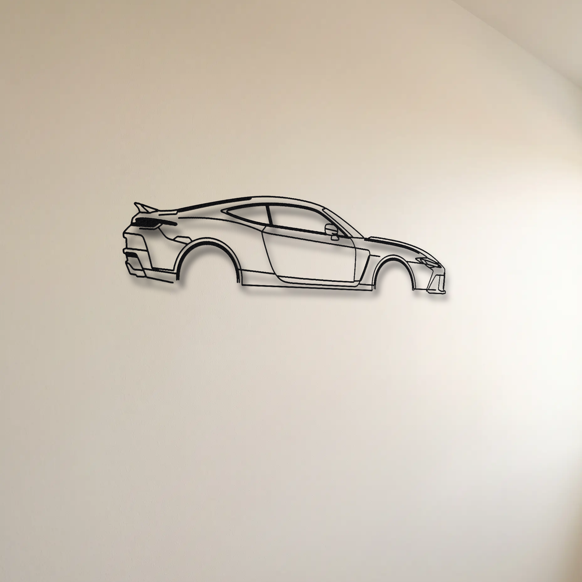 Toyota GR GT floating mount drop-shadow detail