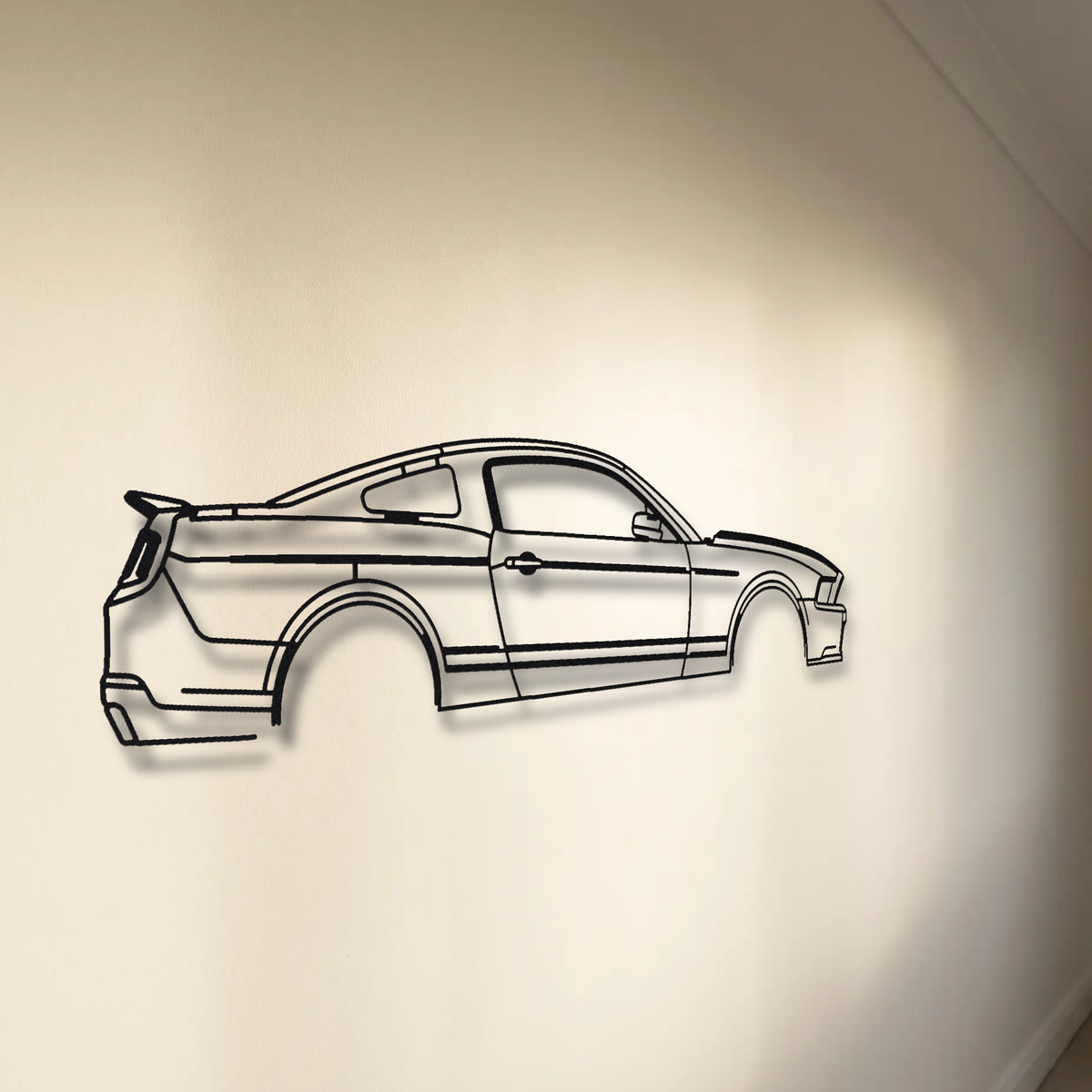 2010-2014 Ford Shelby GT500 S197 floating mount drop-shadow detail