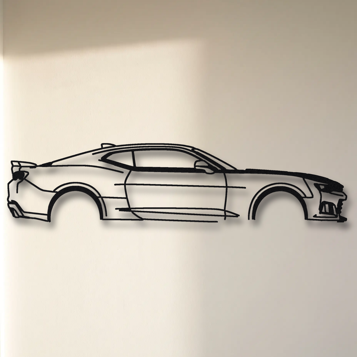2017-24 Chevrolet Camaro SS 1LE Gen 6 floating mount drop-shadow detail