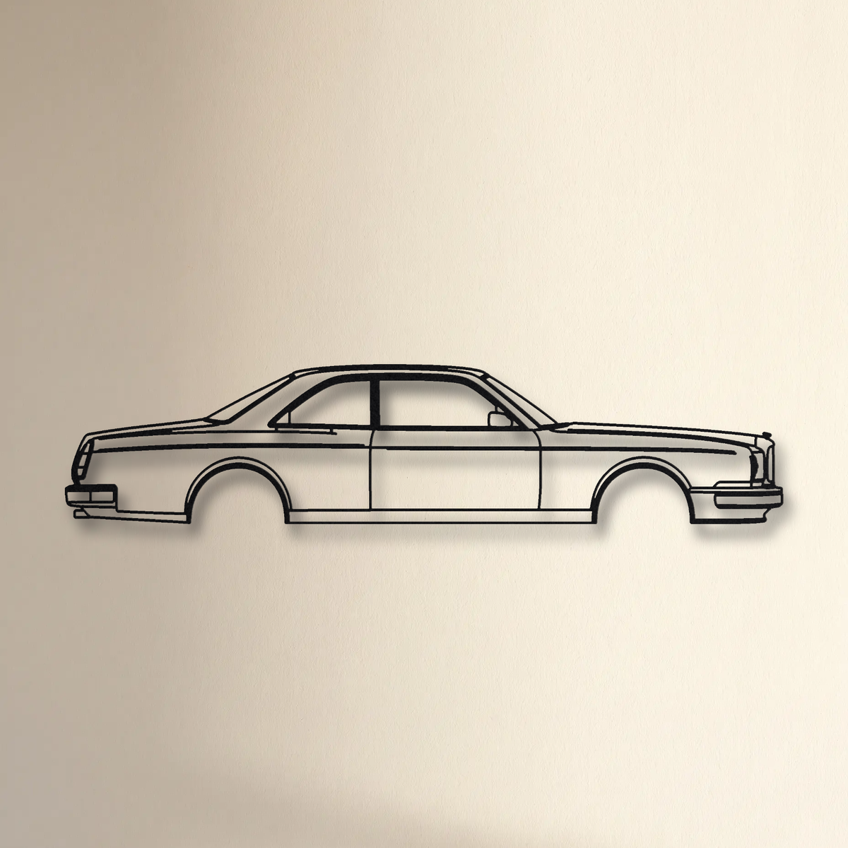 Bentley Continental R floating mount drop-shadow detail