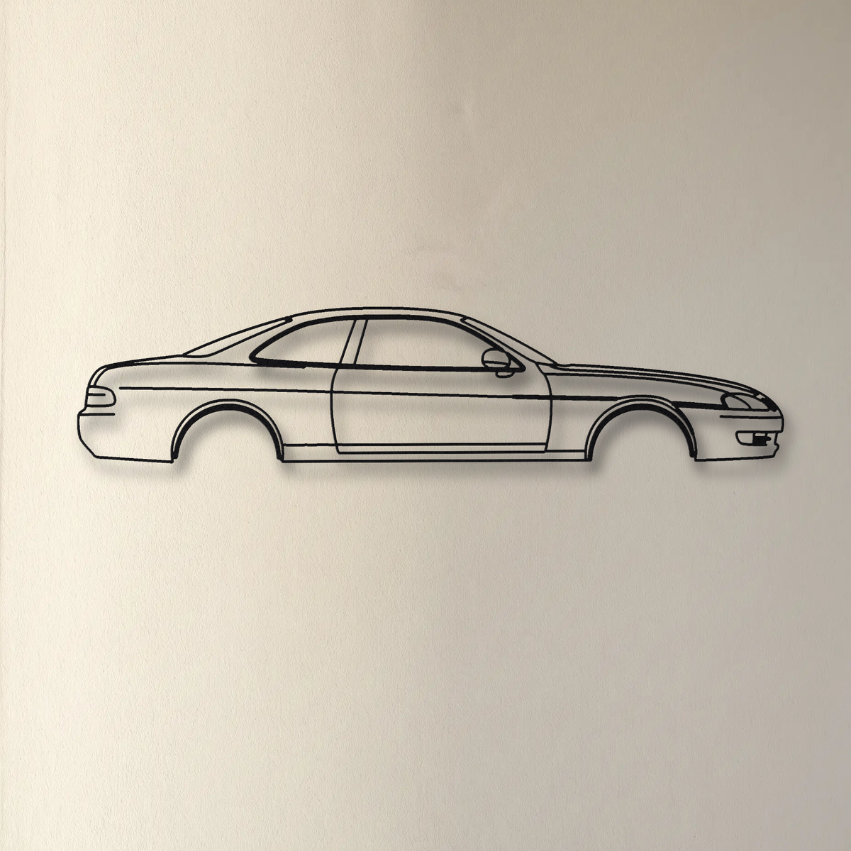 Lexus SC300 / SC400 Z30 floating mount drop-shadow detail