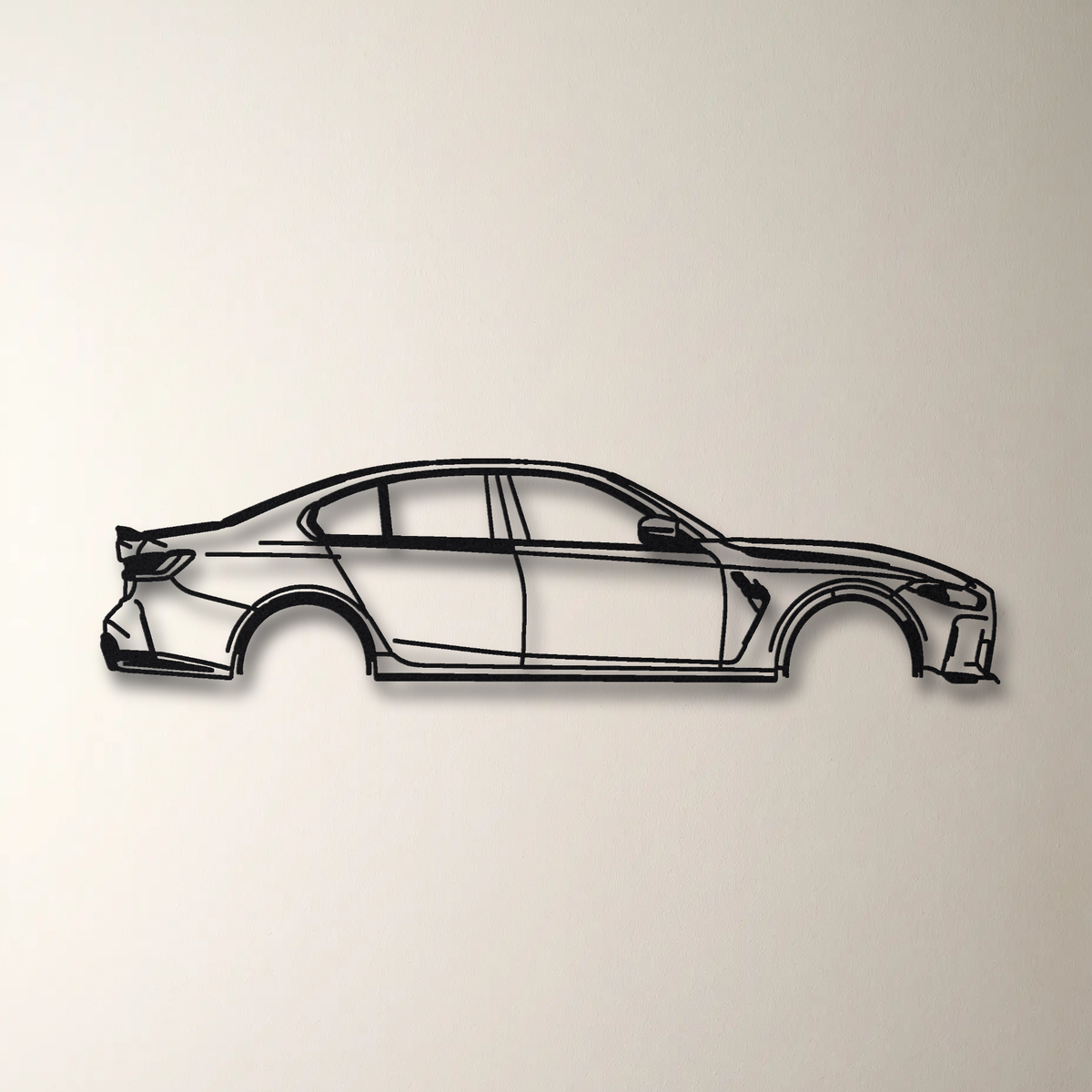 2023- BMW M3 CS G80 floating mount drop-shadow detail