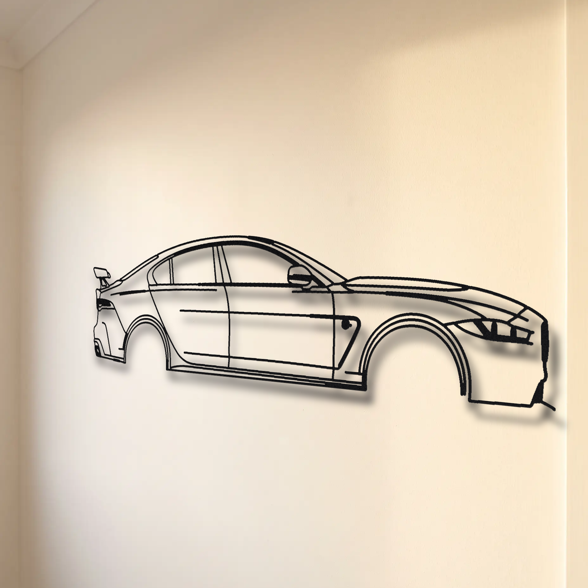 Jaguar XE SV Project 8 floating mount drop-shadow detail