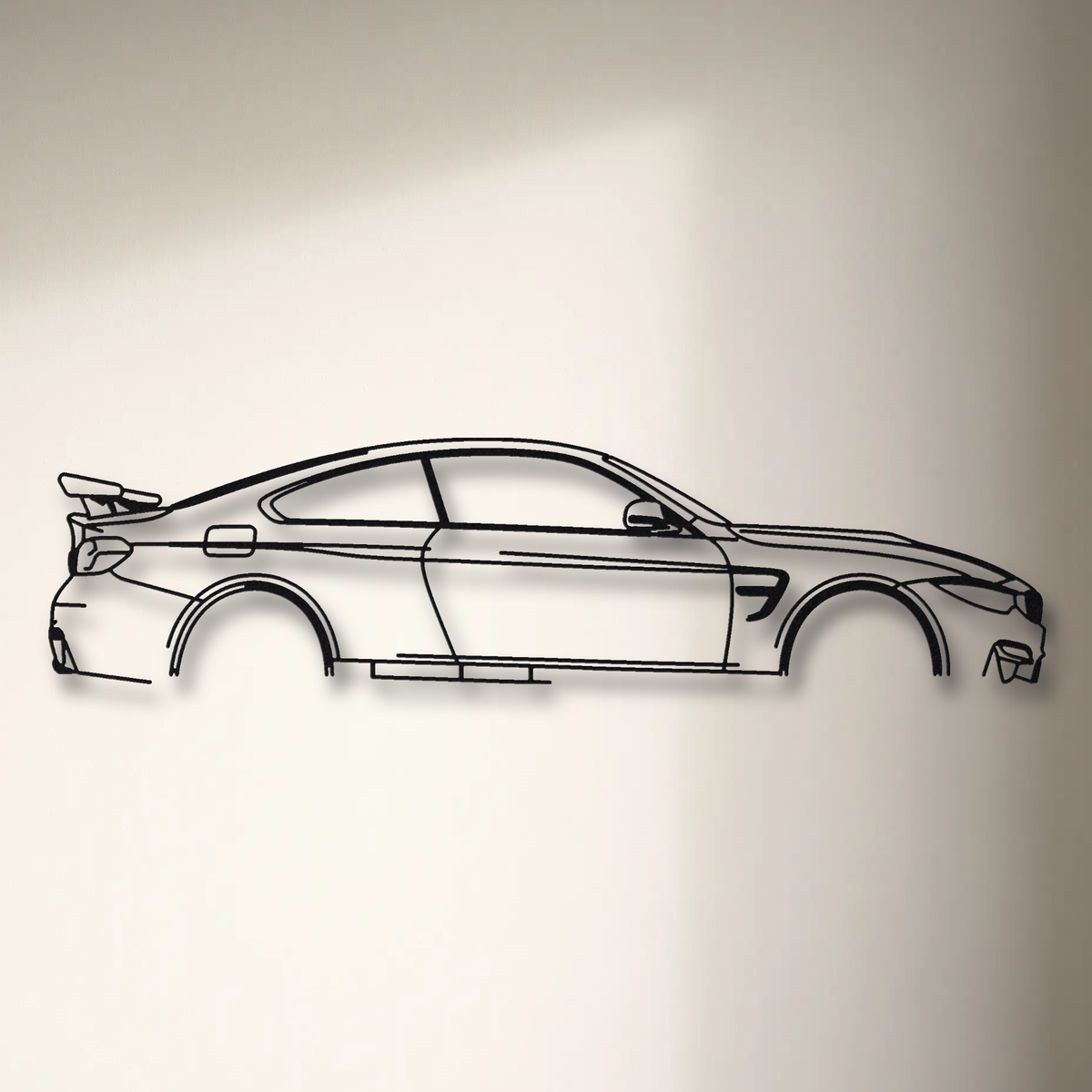BMW M4 GTS F82 floating mount drop-shadow detail