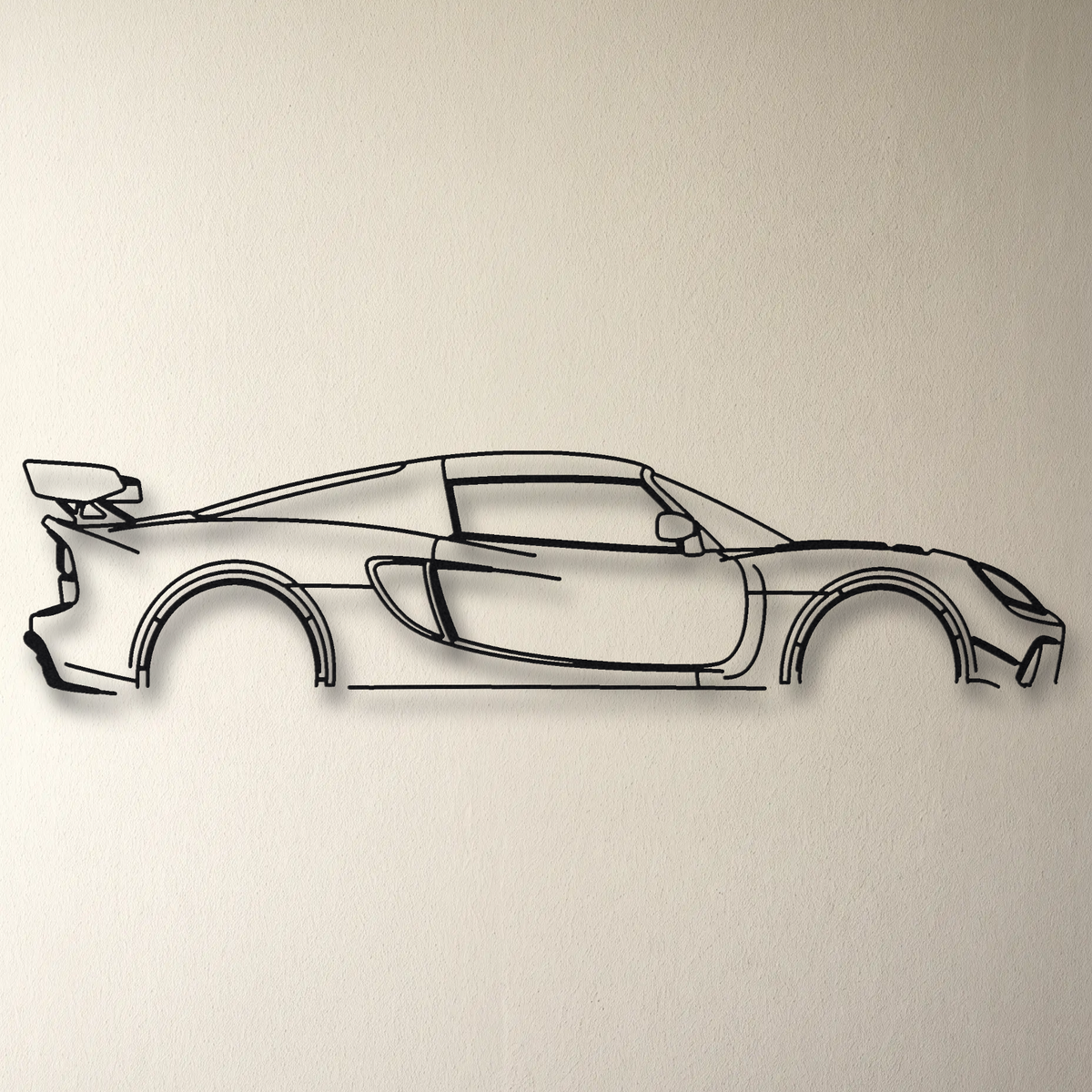 Lotus Exige Cup 430 floating mount drop-shadow detail
