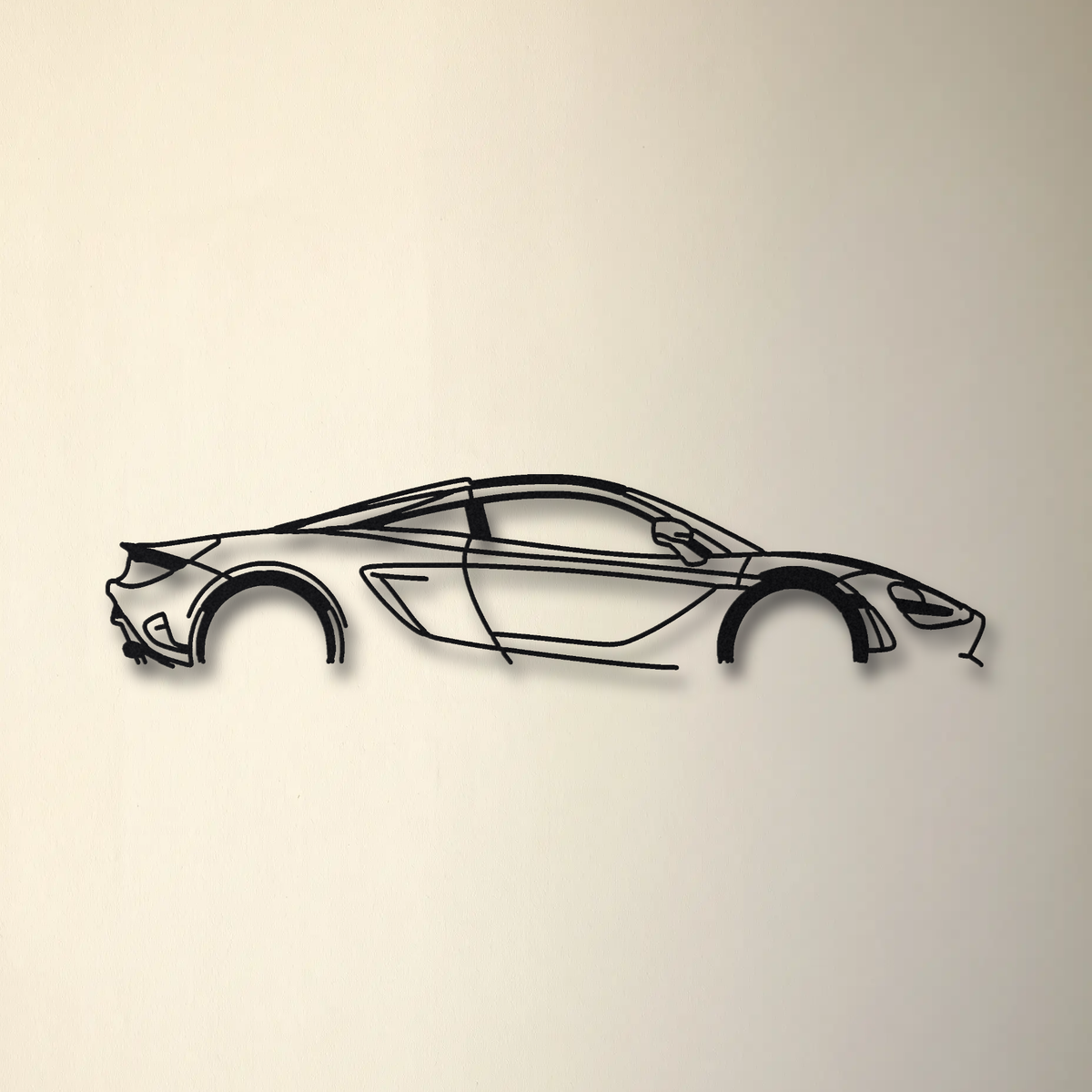 2024 McLaren 750S Le Mans floating mount drop-shadow detail