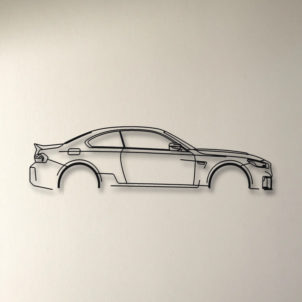 BMW M2 CS G87 floating mount drop-shadow detail