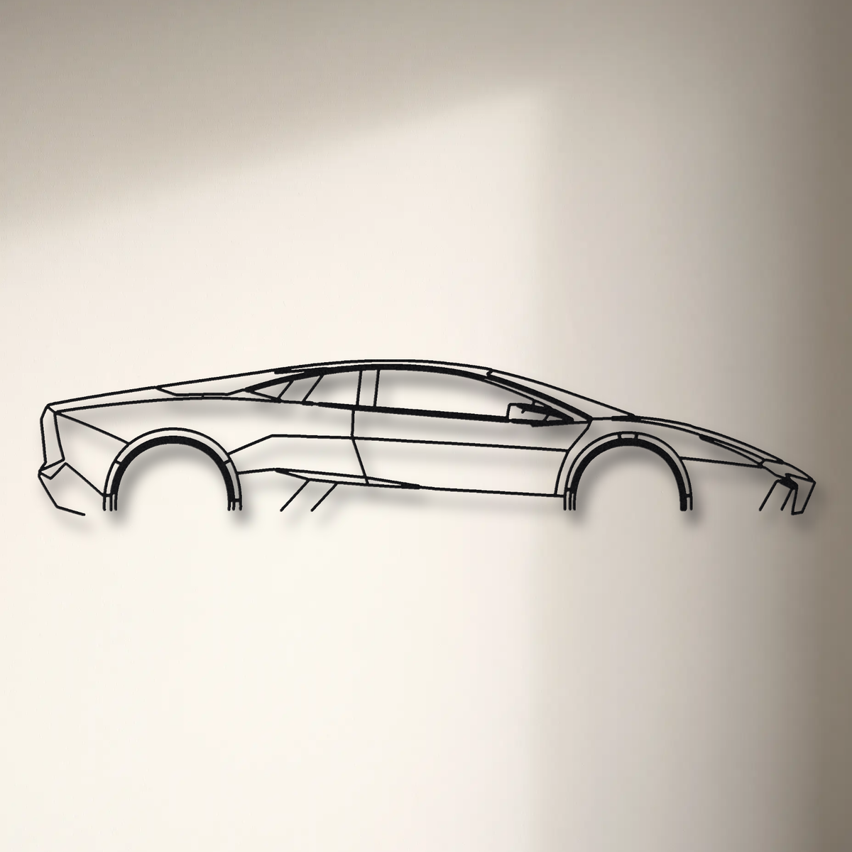 Lamborghini Reventón floating mount drop-shadow detail