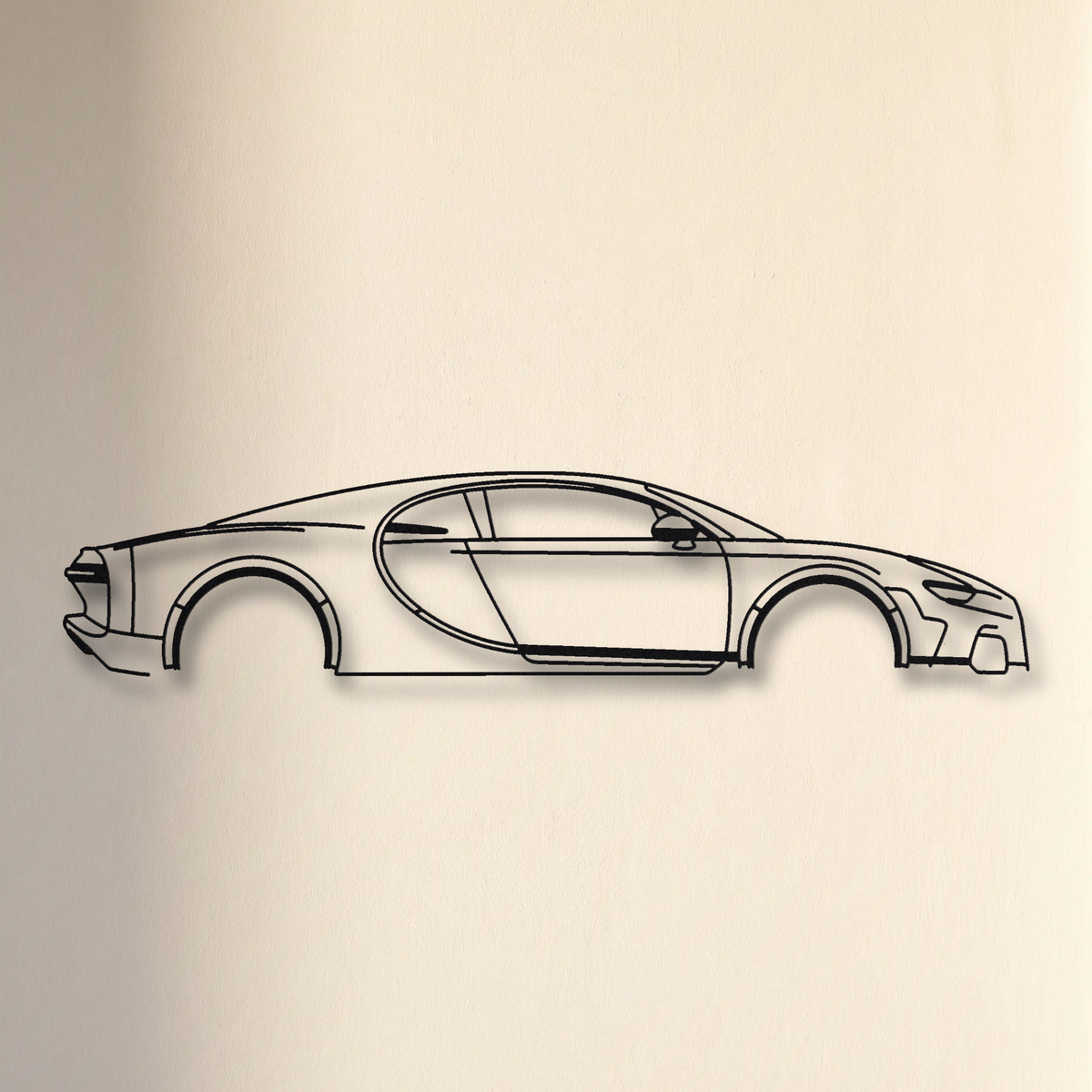 Bugatti Chiron Super Sport 300+ floating mount drop-shadow detail