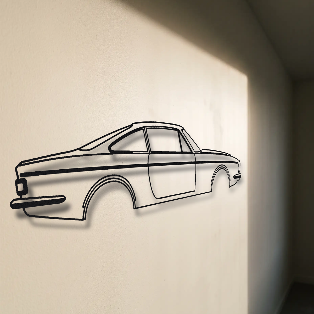 Ferrari 365 GTC/4 floating mount drop-shadow detail