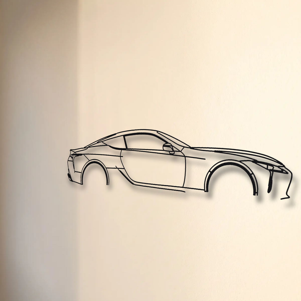 Lexus LC 500 floating mount drop-shadow detail