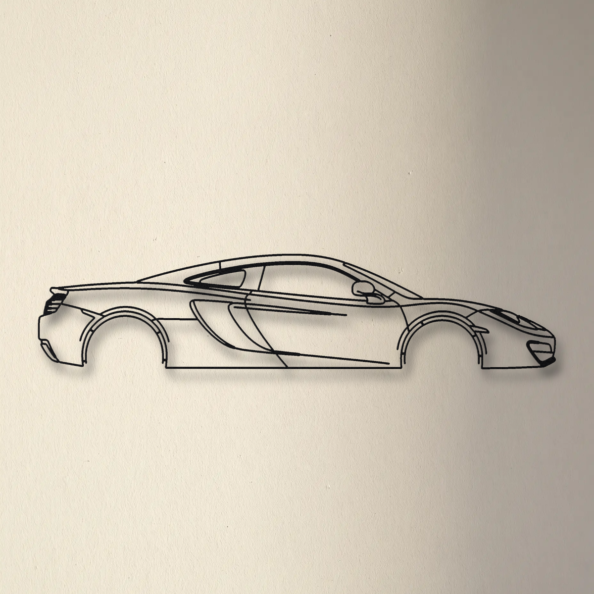 McLaren MP4-12C floating mount drop-shadow detail