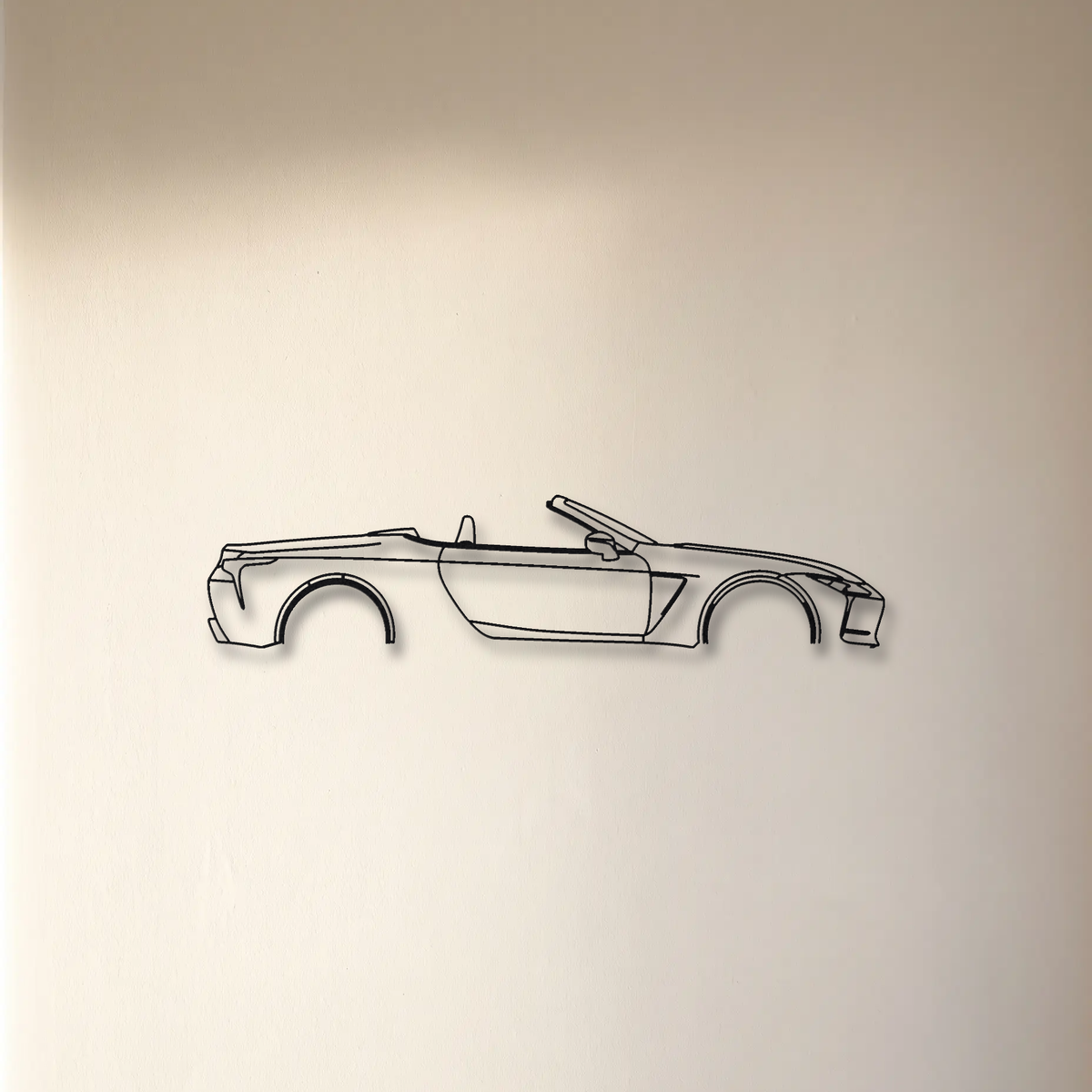 Lexus LC 500 Convertible floating mount drop-shadow detail