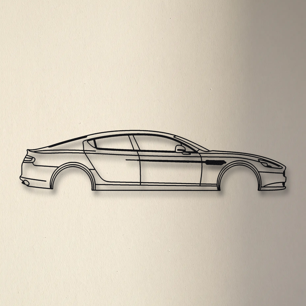 Aston Martin Rapide S floating mount drop-shadow detail