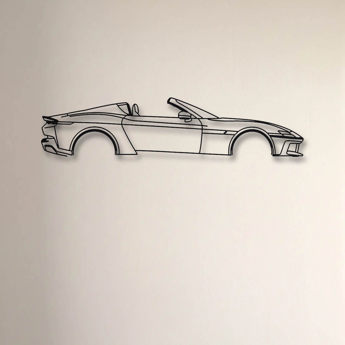 Ferrari 12Cilindri Spider floating mount drop-shadow detail