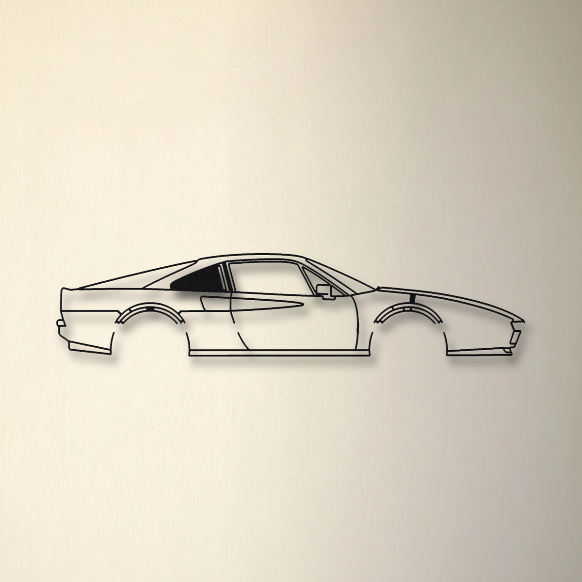 Ferrari 328 GTB floating mount drop-shadow detail