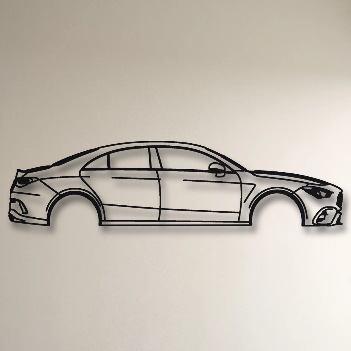 2020- Mercedes-AMG CLA 45 S C118 floating mount drop-shadow detail
