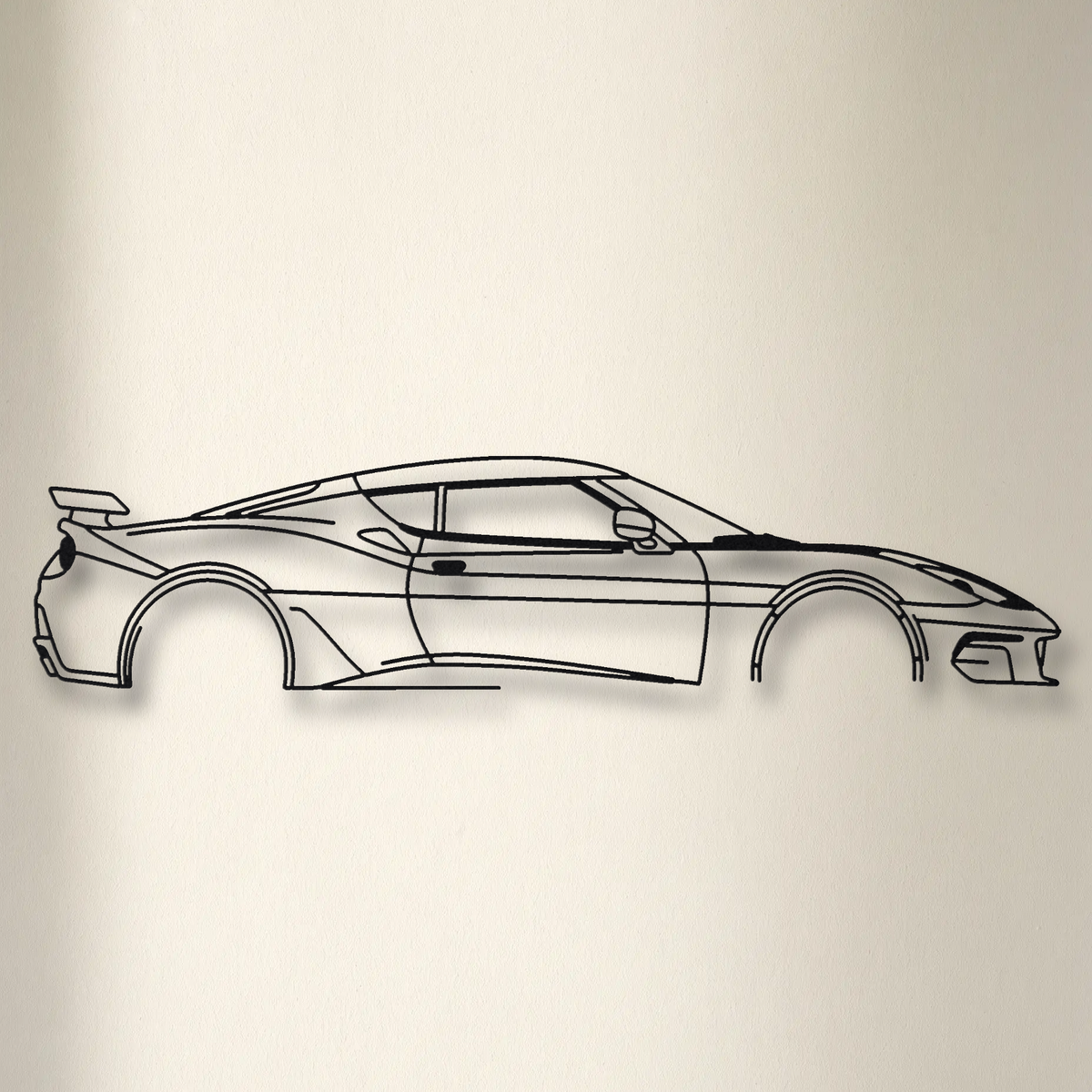 Lotus Evora GT430 floating mount drop-shadow detail