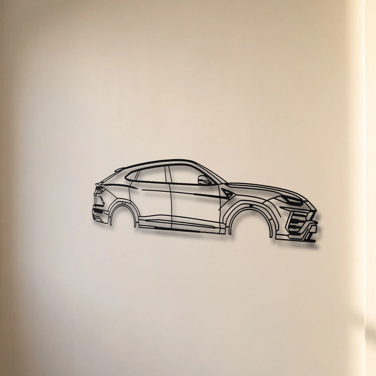 Lamborghini Urus Pre-Facelift floating mount drop-shadow detail