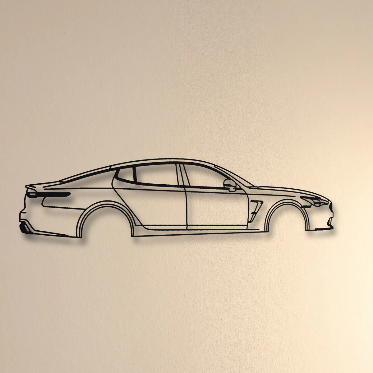 Kia Stinger GT floating mount drop-shadow detail