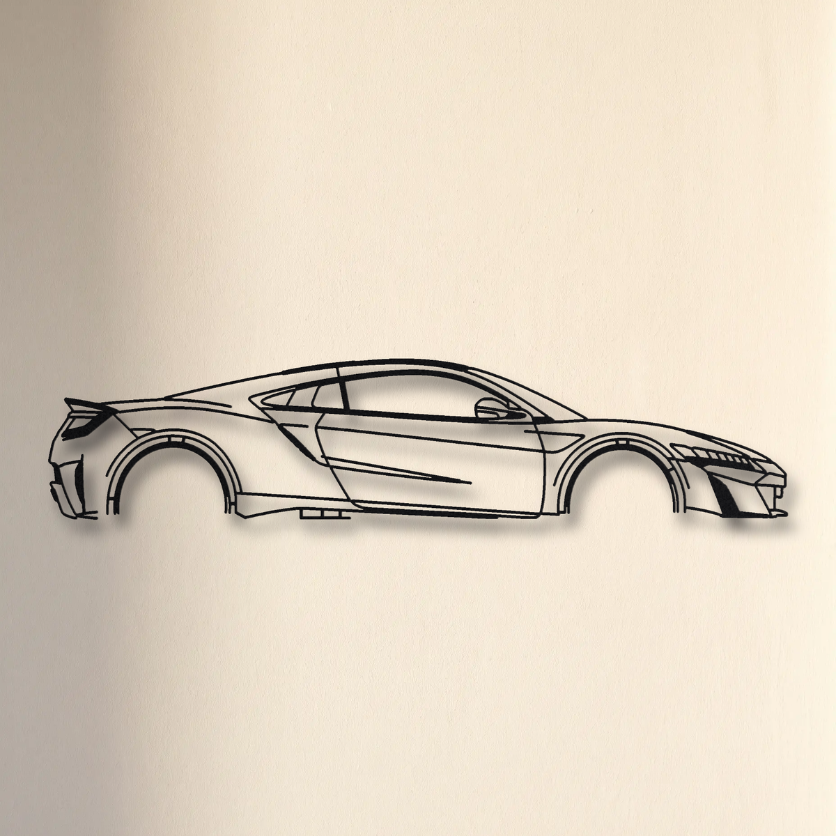 Acura NSX Type S NC1 floating mount drop-shadow detail