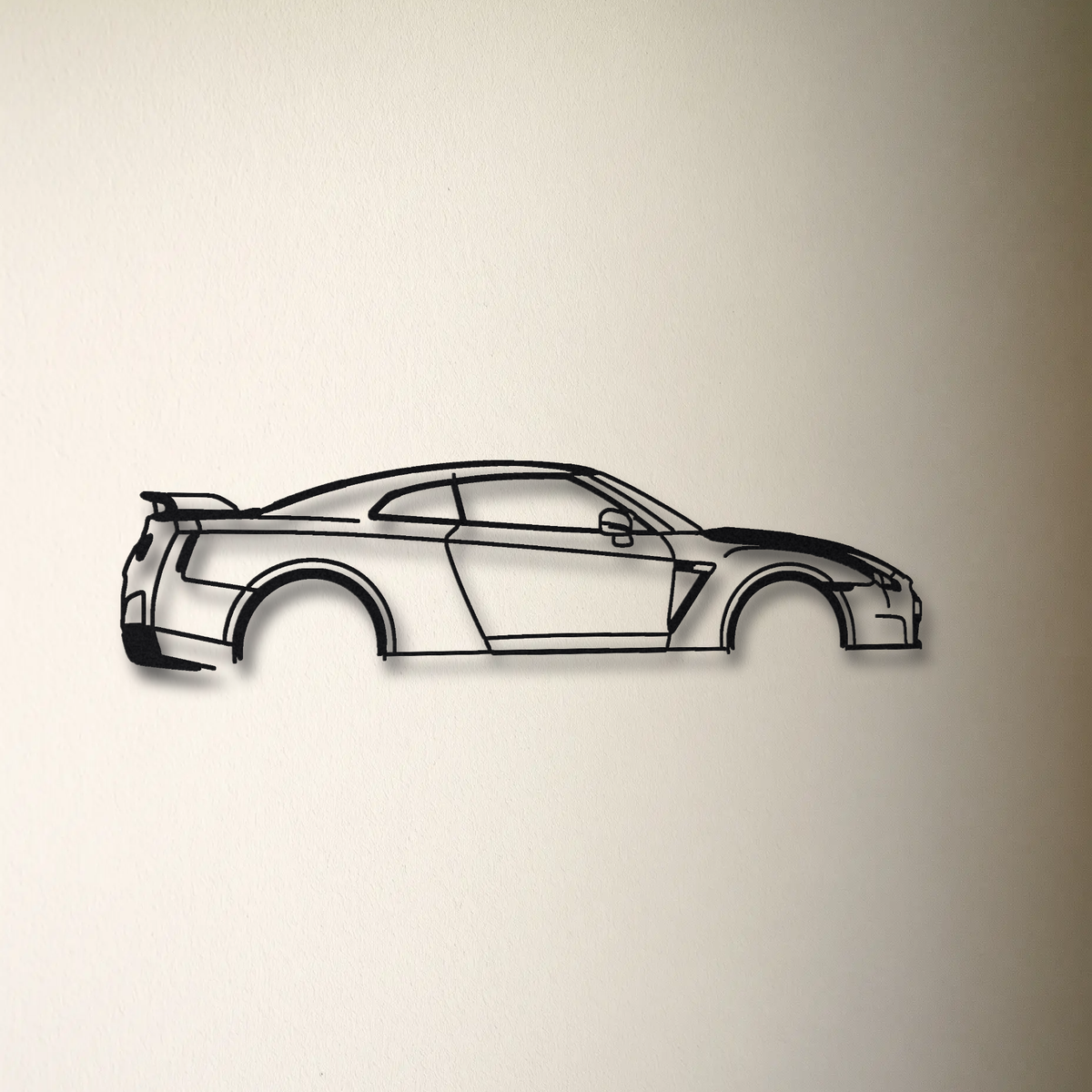 2014- Nissan GT-R Track Edition R35 floating mount drop-shadow detail