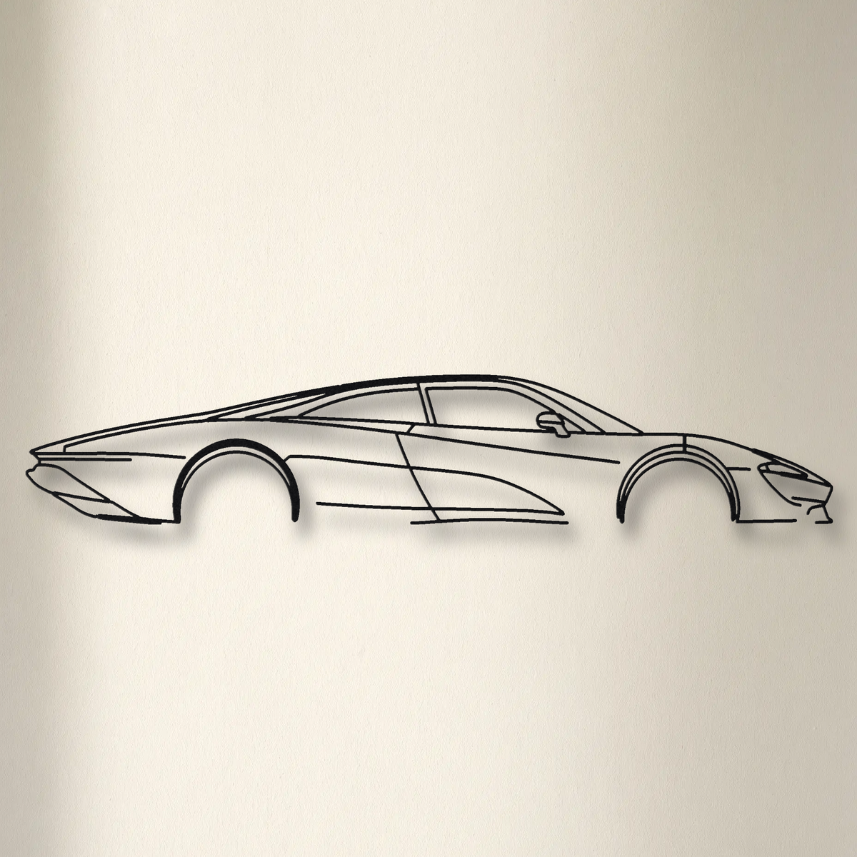 McLaren Speedtail floating mount drop-shadow detail