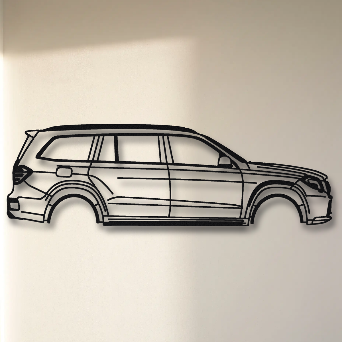 2013- Mercedes-AMG GLS 63 / GL 63 AMG X166/X167 floating mount drop-shadow detail
