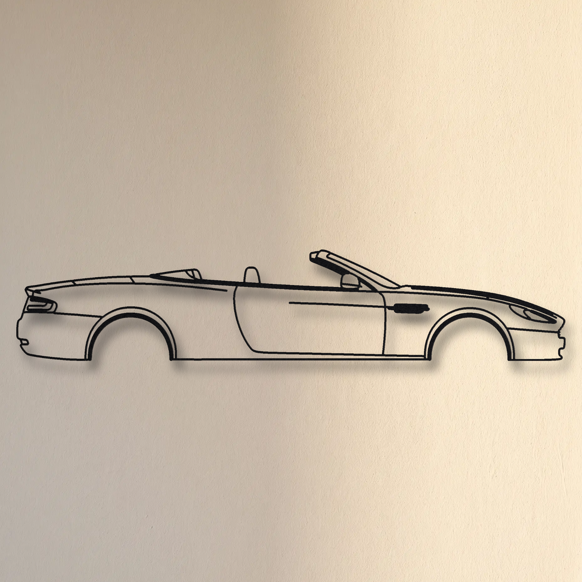 Aston Martin DB9 Volante floating mount drop-shadow detail